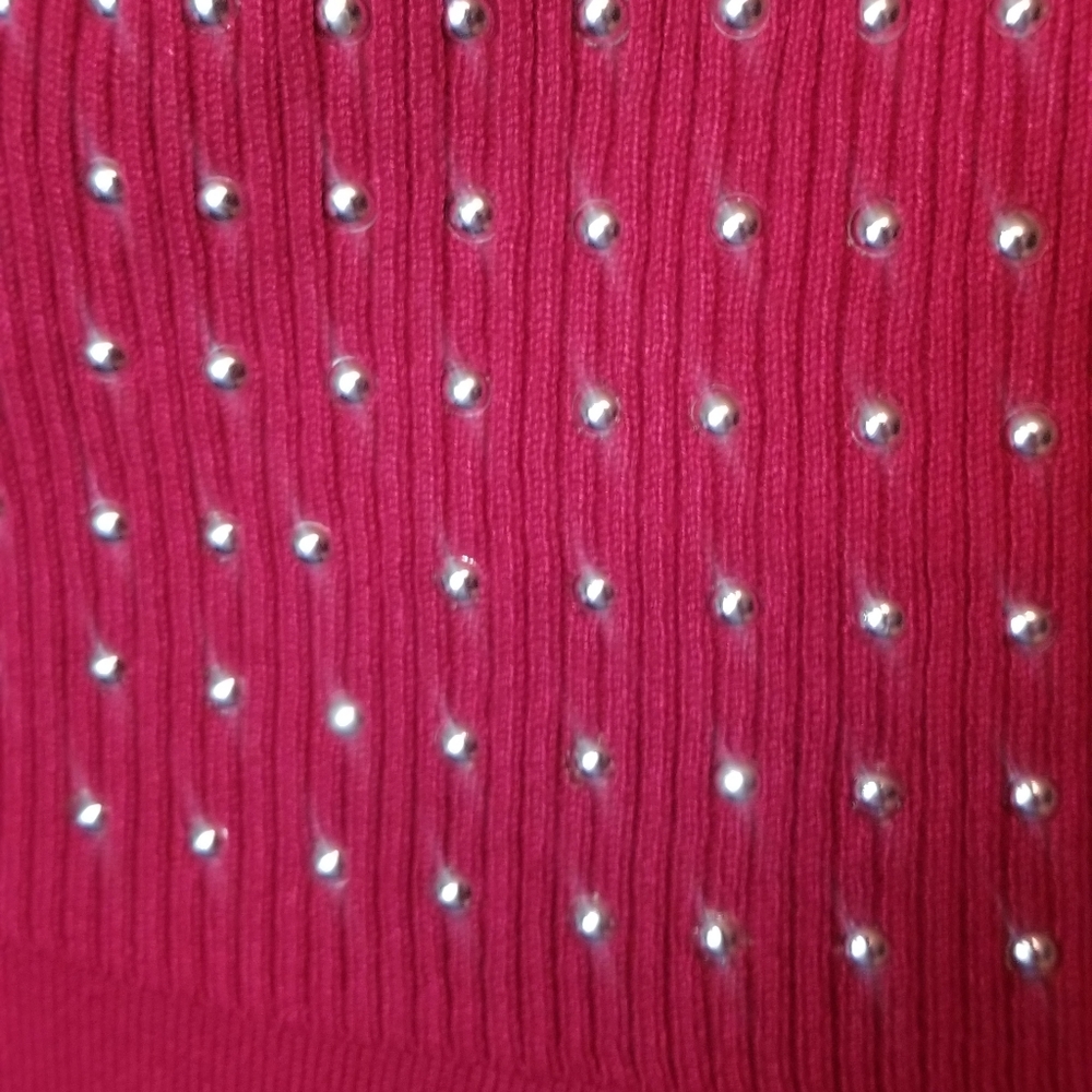 Questians Sweater Raspberry Size Large - image 2